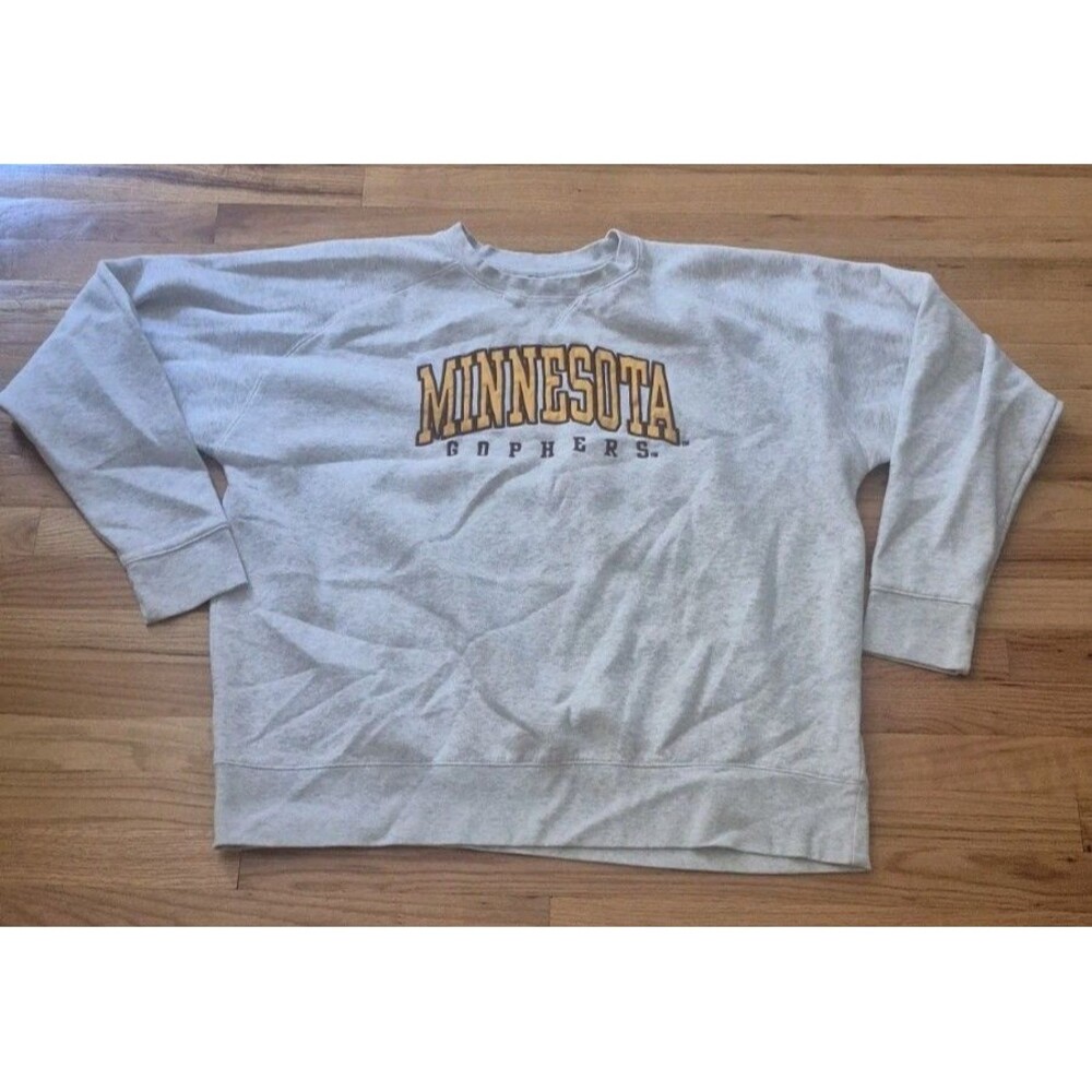 Minnesota Gophers Champion Sweatshirt Crewneck Men's 2XL Gray